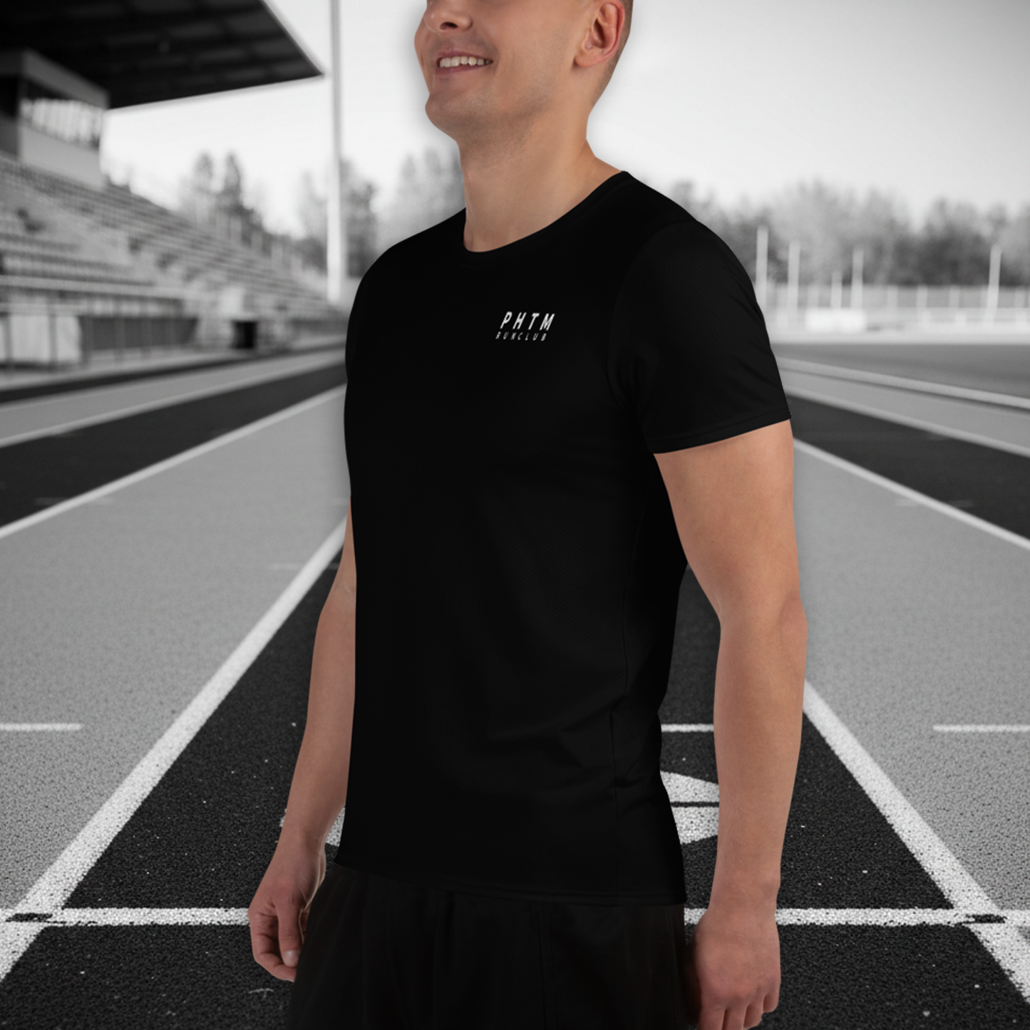 Run Club Athletic T Shirt - Black