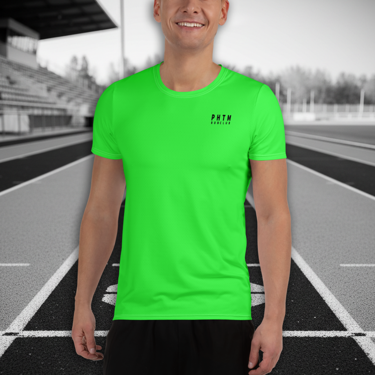 Run Club - Performance T Shirt - Neon Green