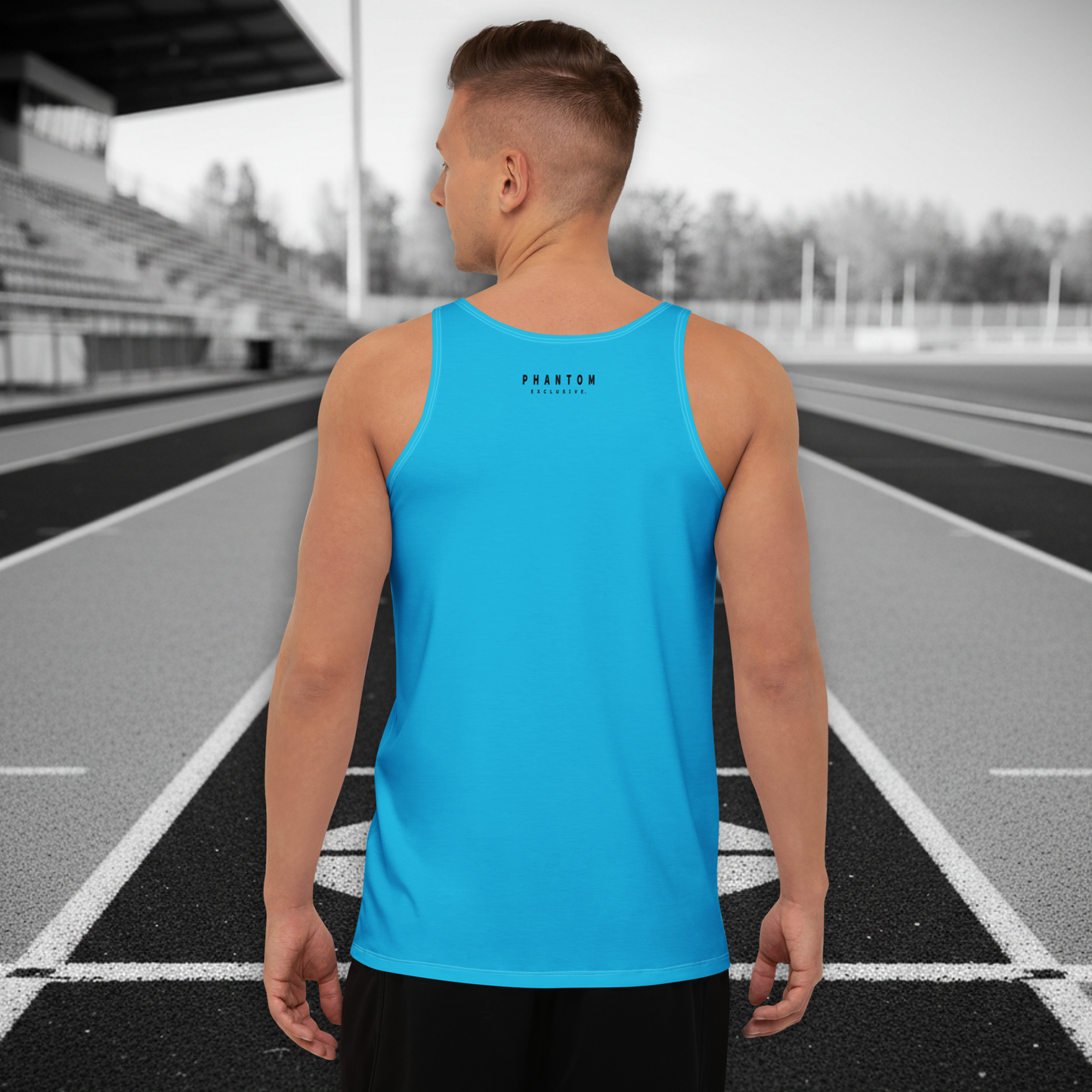 Run Club - Active Tank Top - Atomic Blue