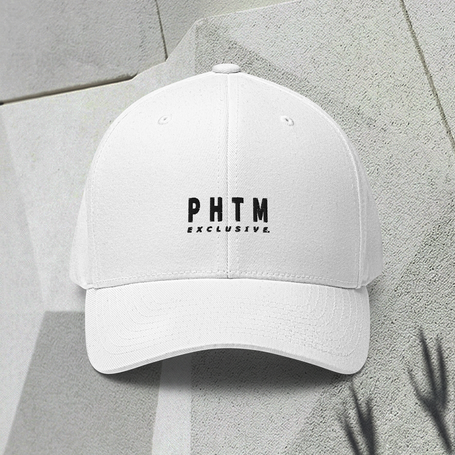 Structured Cap - Acronym Design - White - Black Text