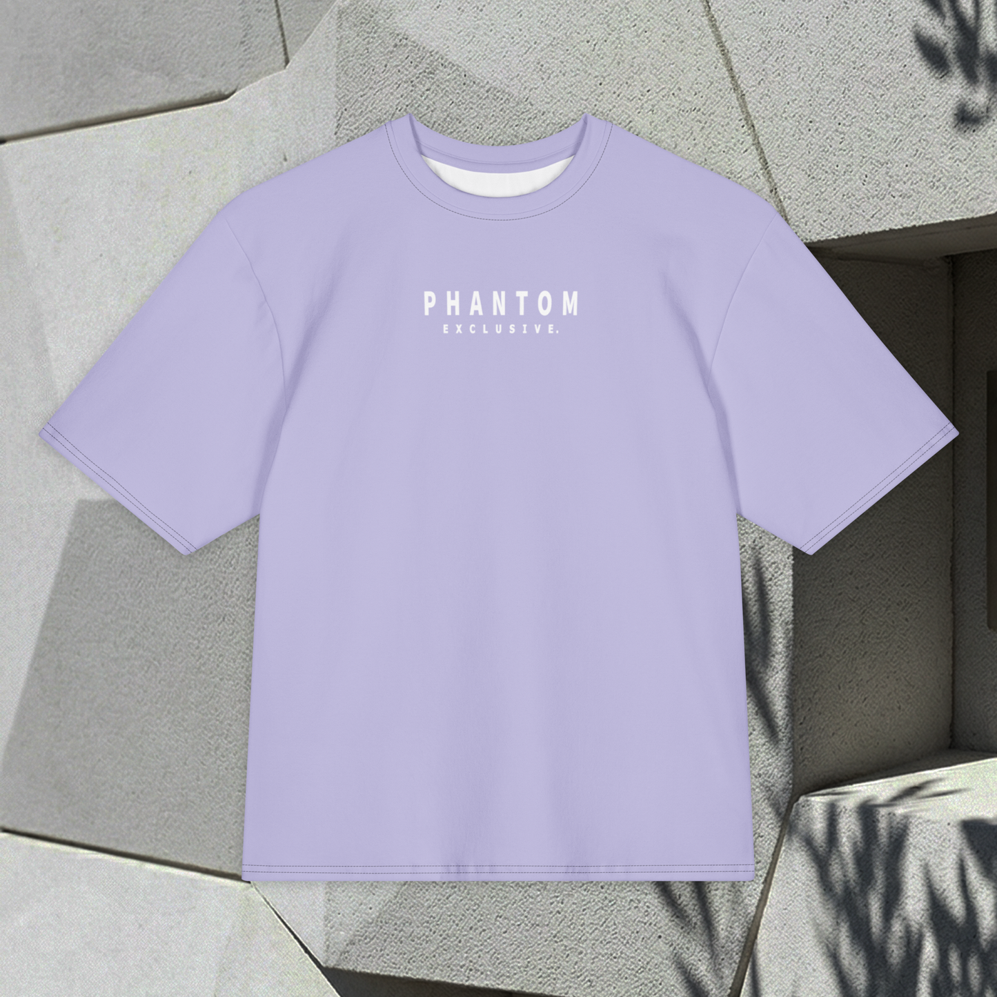 Oversized Large Text T Shirt - Violet