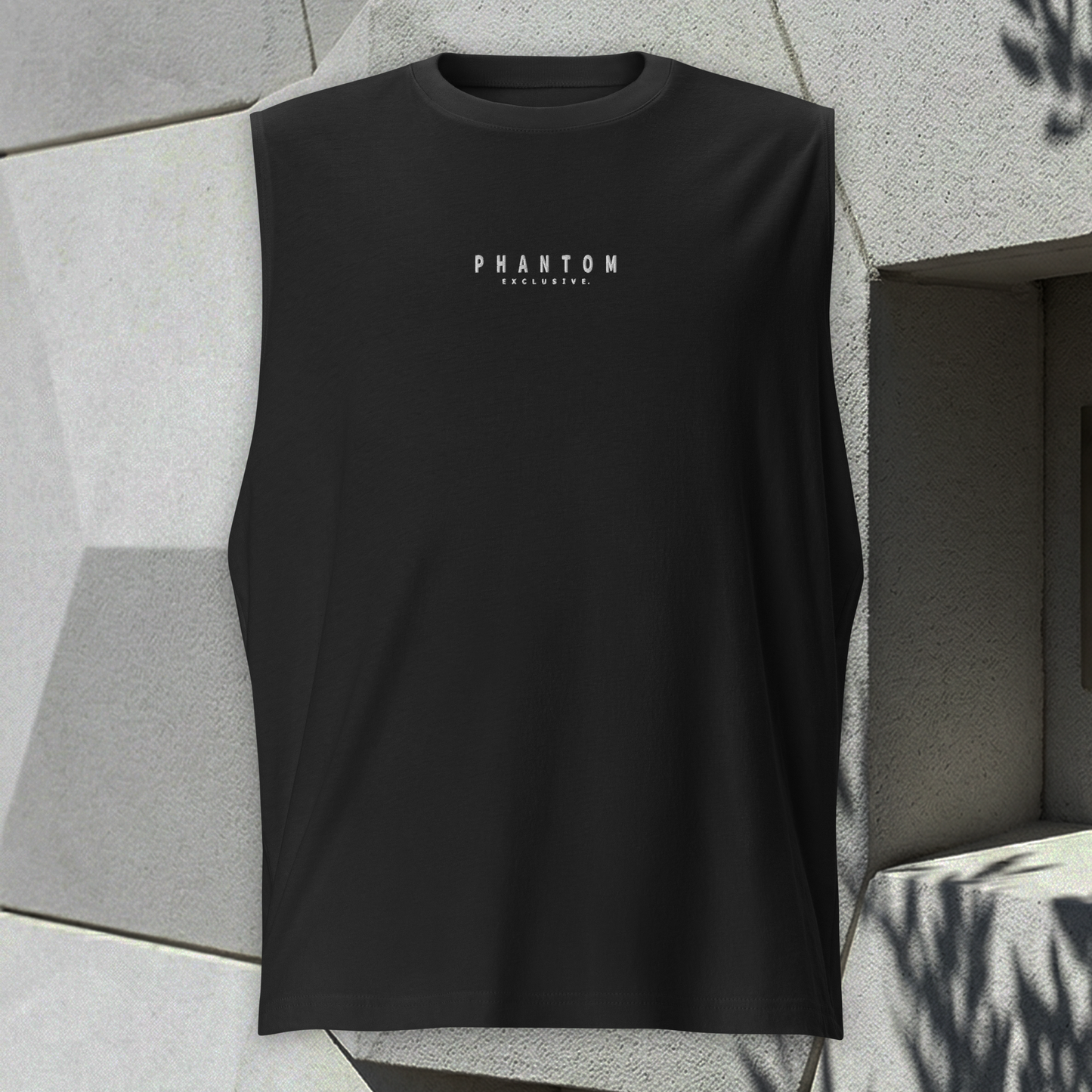 Muscle Fit Tank Top - Embroidery Modern