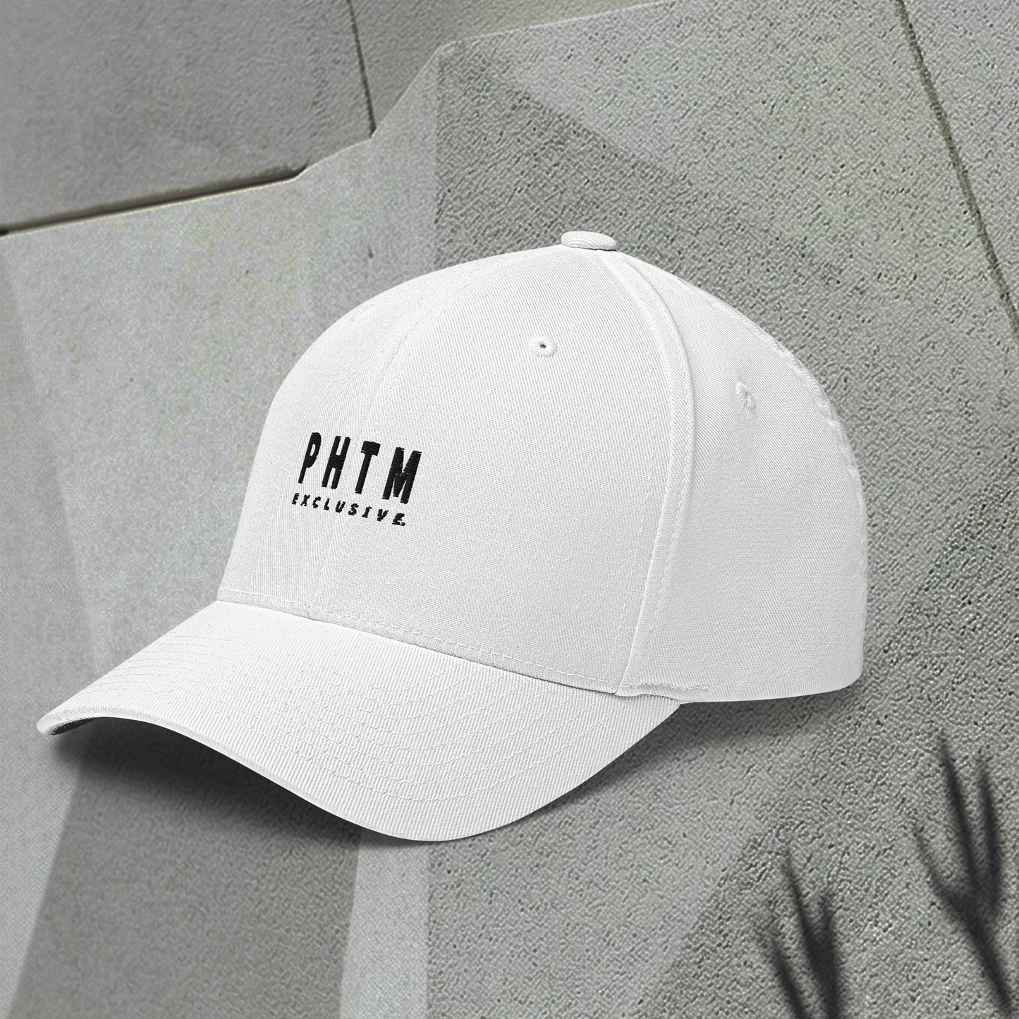 Structured Cap - Acronym Design - White - Black Text