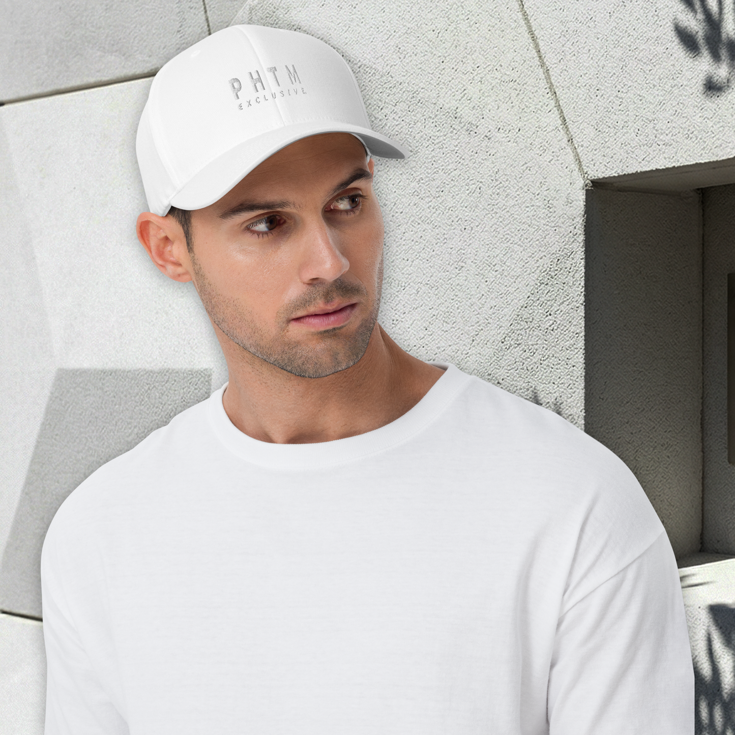 Structured Cap - Acronym Design - White - Light Grey Text