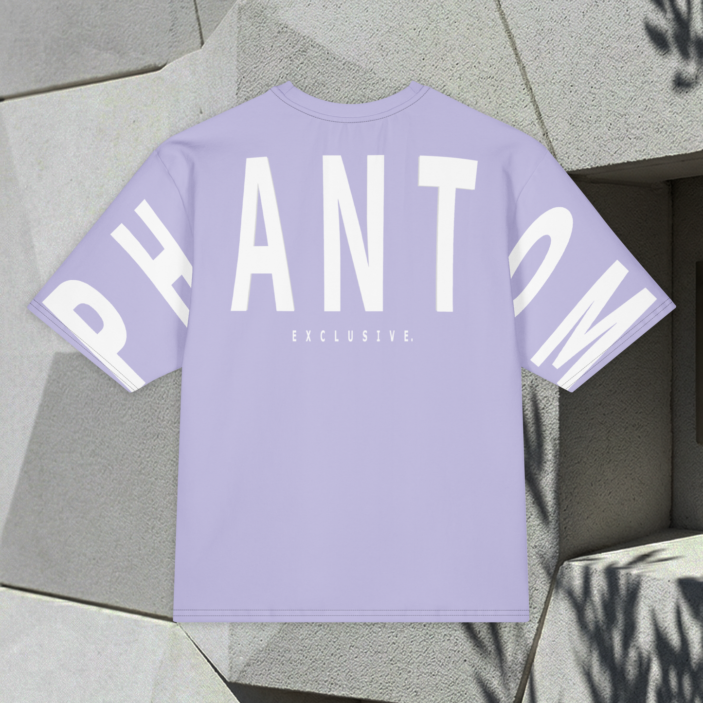 Oversized Large Text T Shirt - Violet