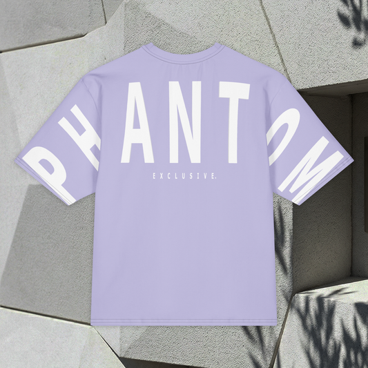 Oversized Large Text T Shirt - Violet