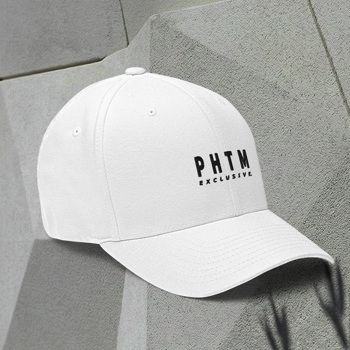 Structured Cap - Acronym Design - White - Black Text