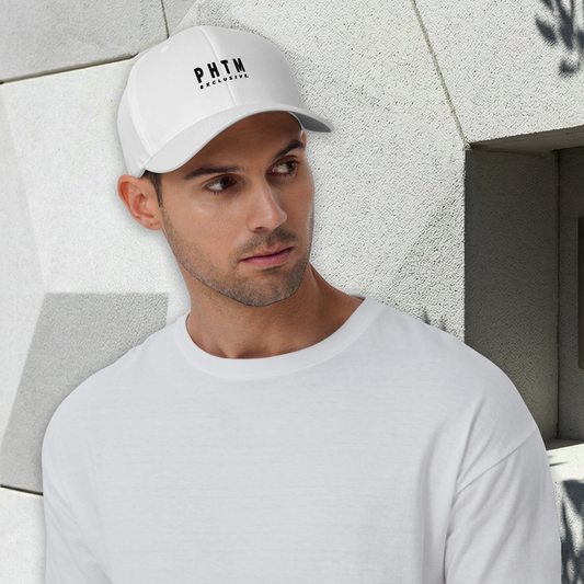 Structured Cap - Acronym Design - White - Black Text
