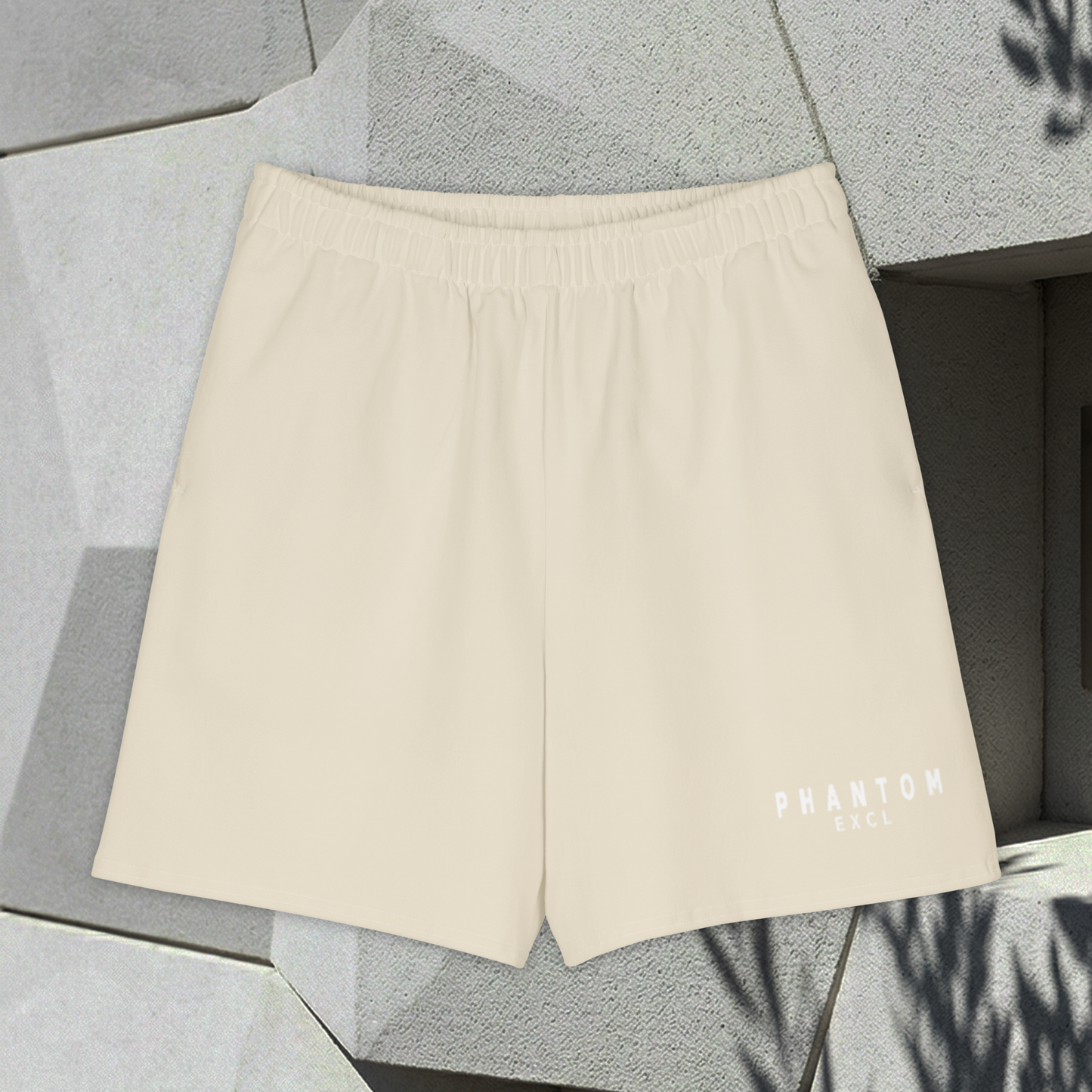 Mid Length Cotton Shorts - Light Beige