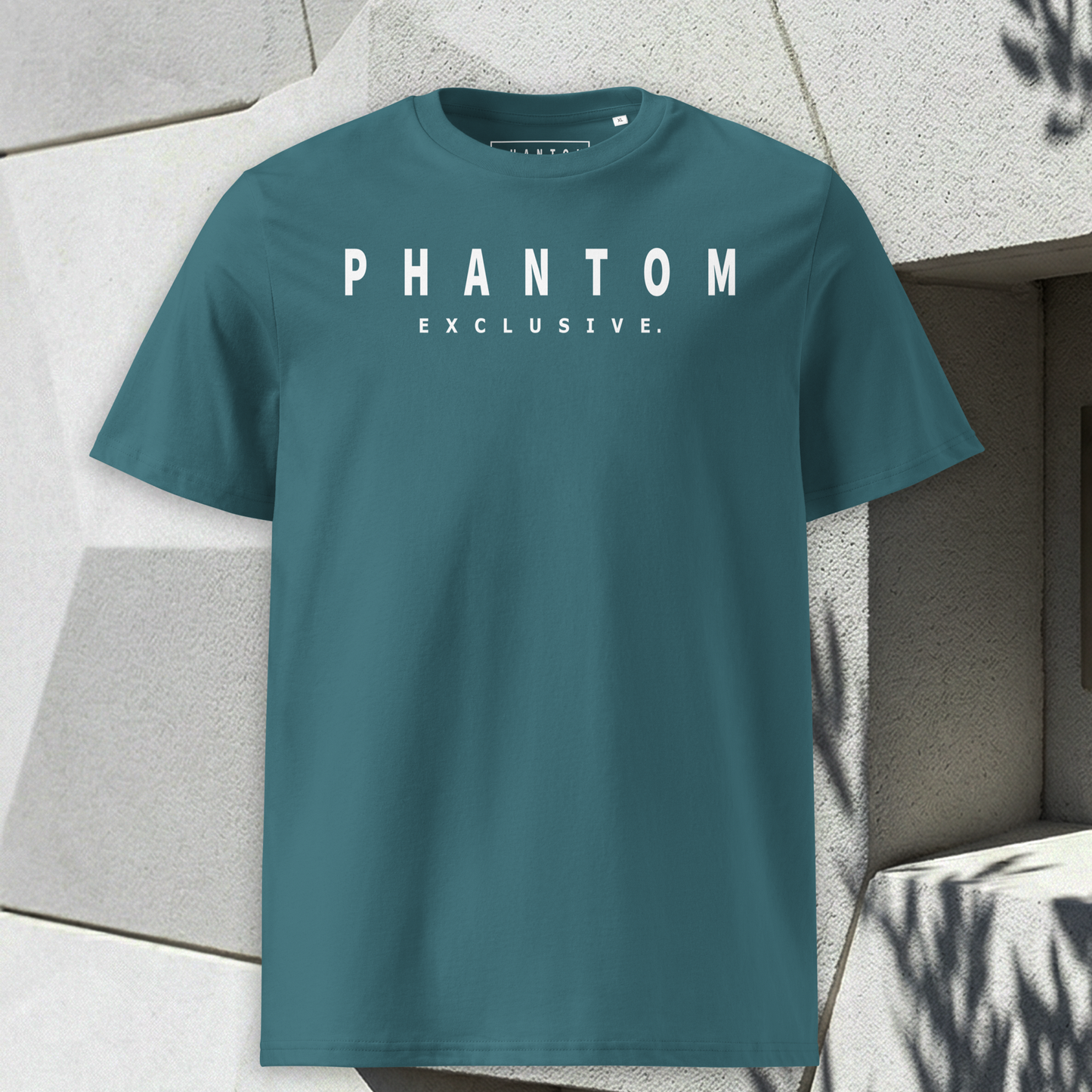 Modern Fitted T Shirt - Pine Green - White Text
