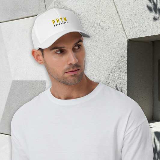 Structured Cap - Acronym Design - White - Gold Text