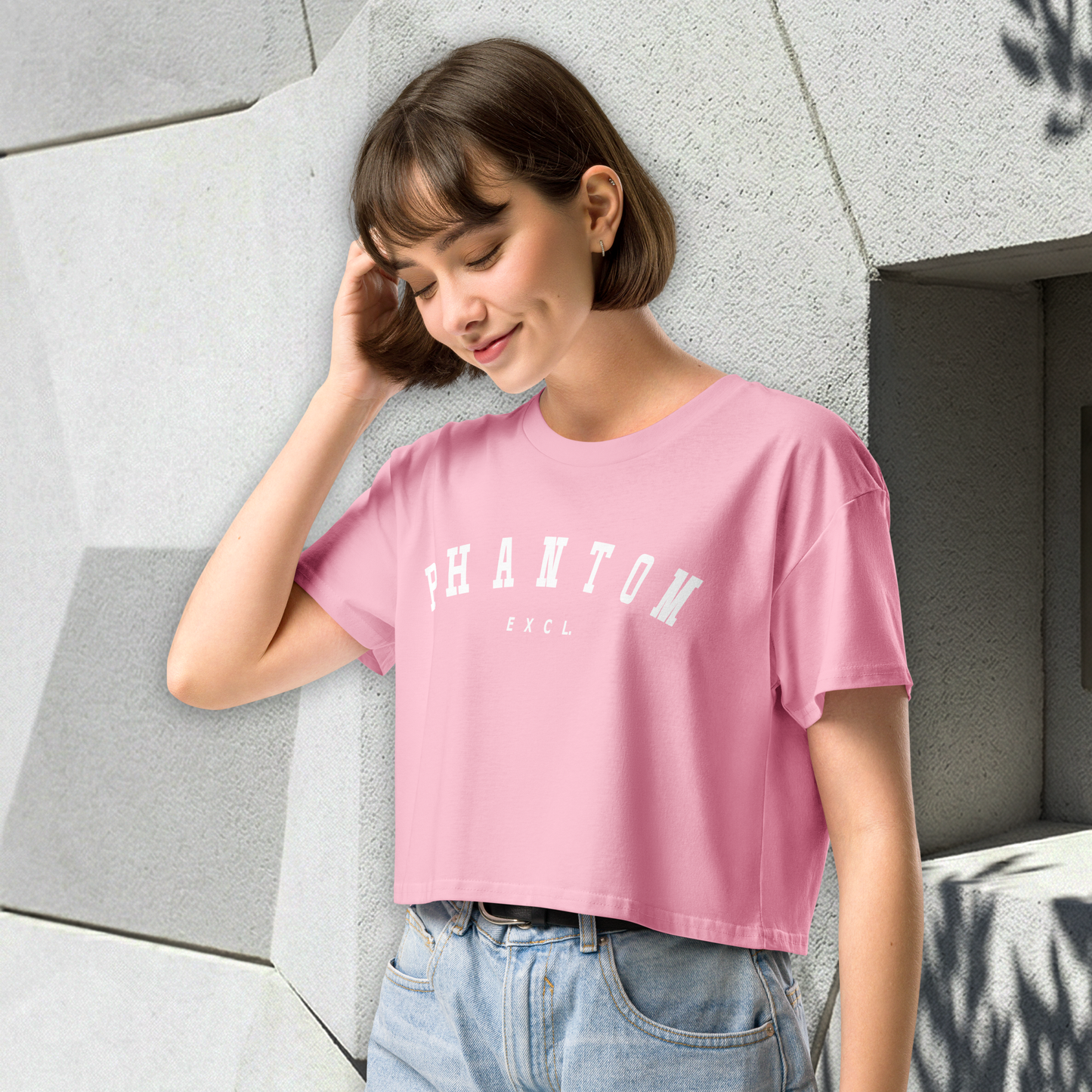 Women’s Summer Cop Top - Pink - White Text