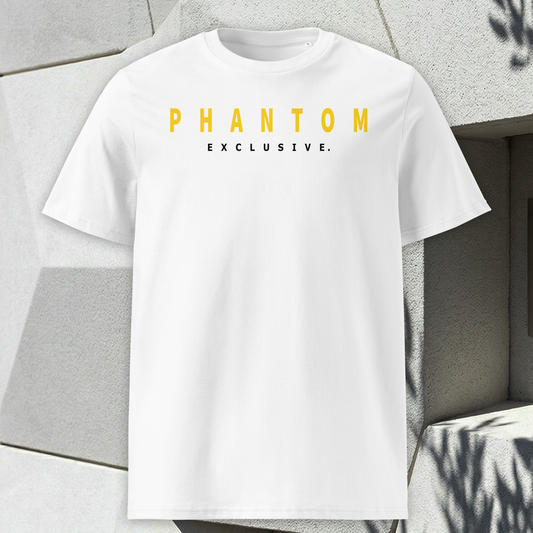 Modern Fitted T Shirt - White - Gold Text