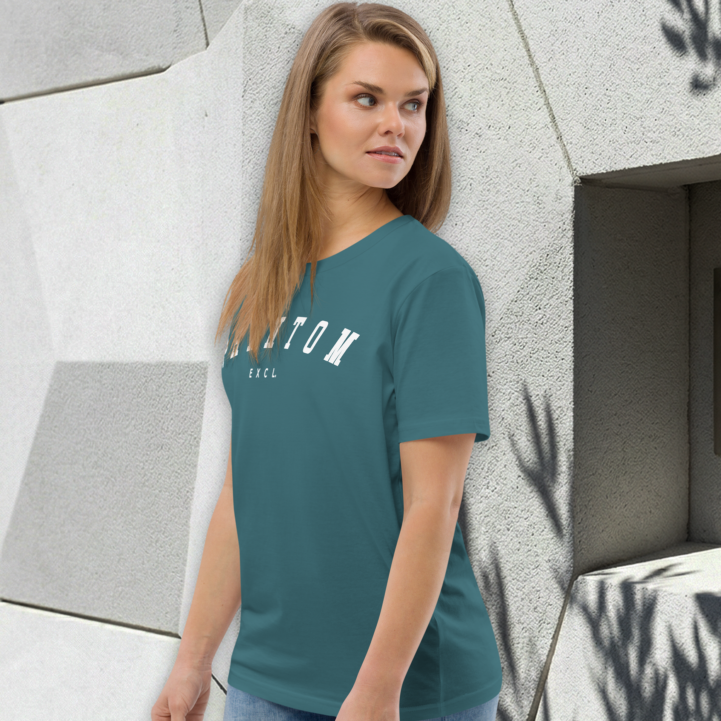 Women's - Varsity Top - Pine Green, White text