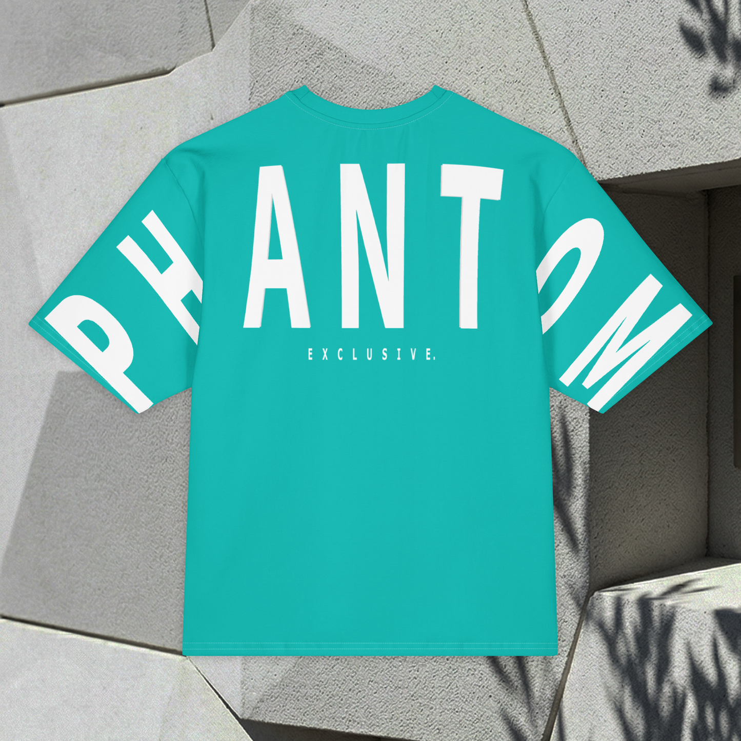 Oversized Large Text T Shirt - Iris Blue