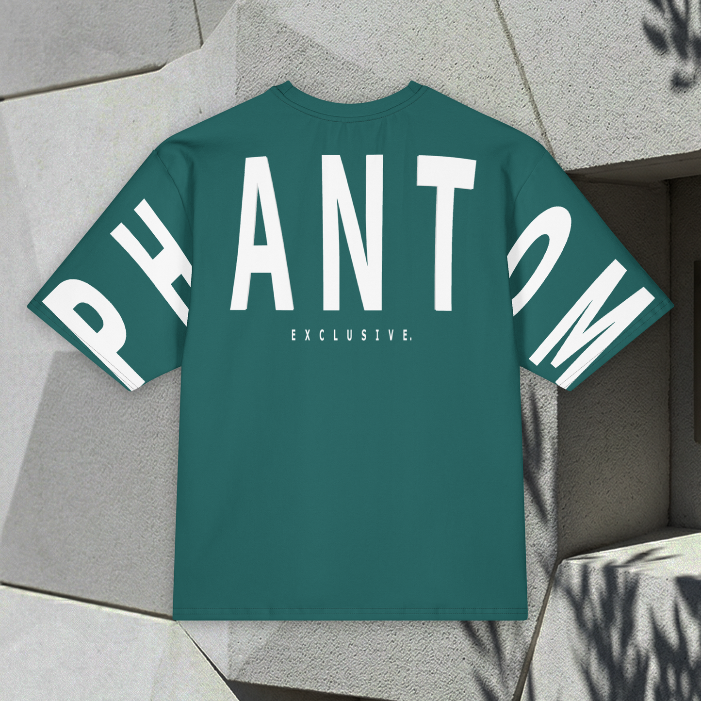 Oversized Large Text T Shirt - Pine Green