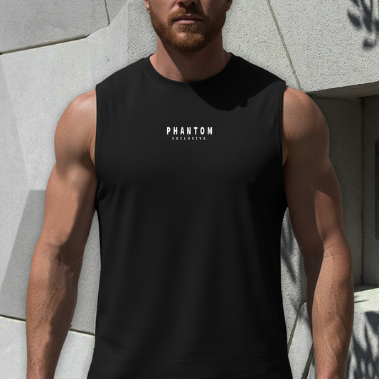 Muscle Fit Tank Top - Embroidery Modern