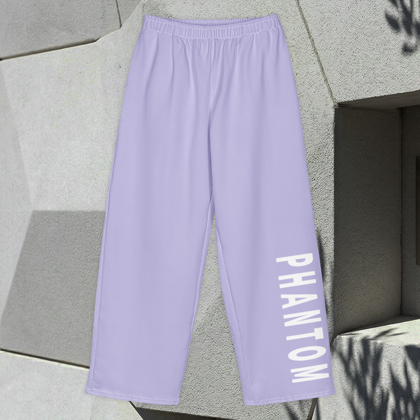 Wide Legged Cotton Joggers - Violet