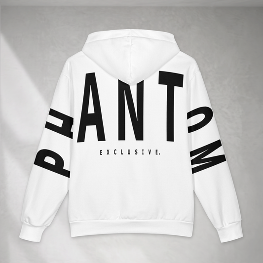 Womens Oversized Cotton Hoodie - Black Large Text