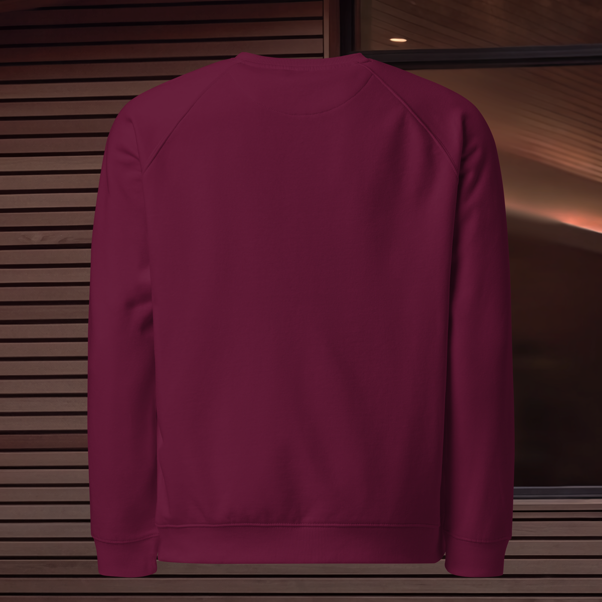 Heavyweight Cotton Blend Jumper - Burgundy