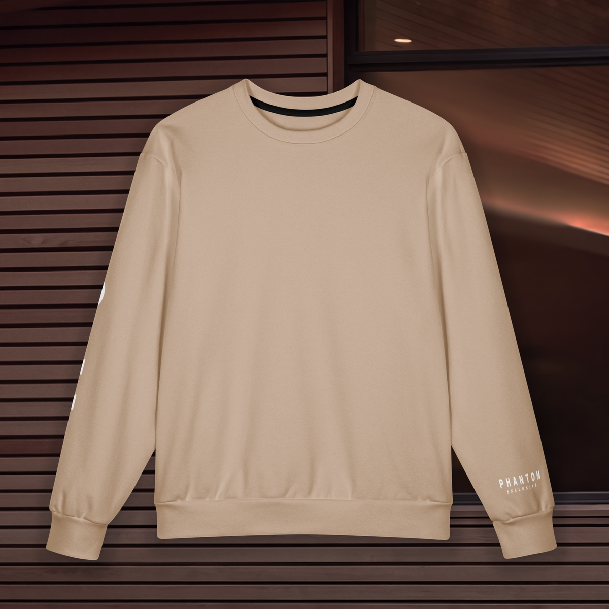 Oversized Cotton Jumper - Dark Beige