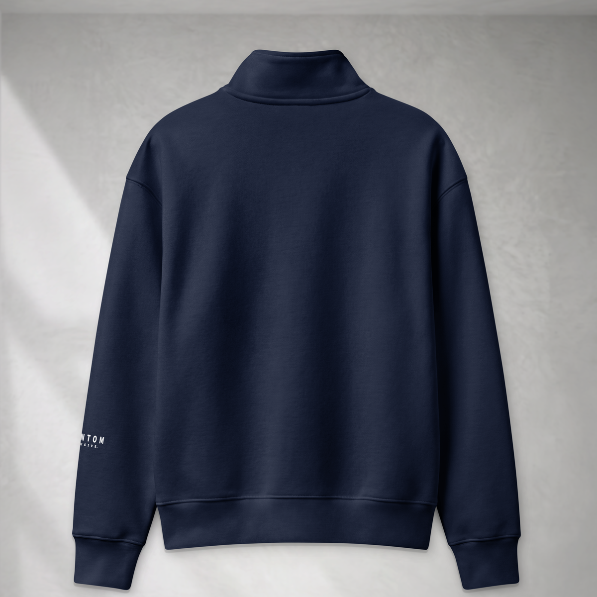 Half Zip Fleeced Jacket - Navy