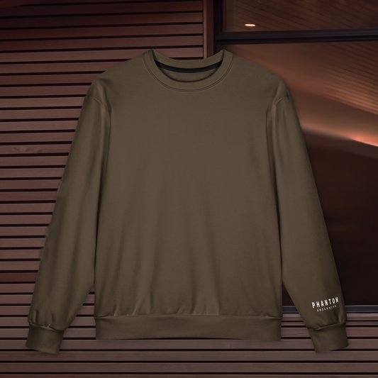 Large Text Oversized Jumper - Chocolate Brown