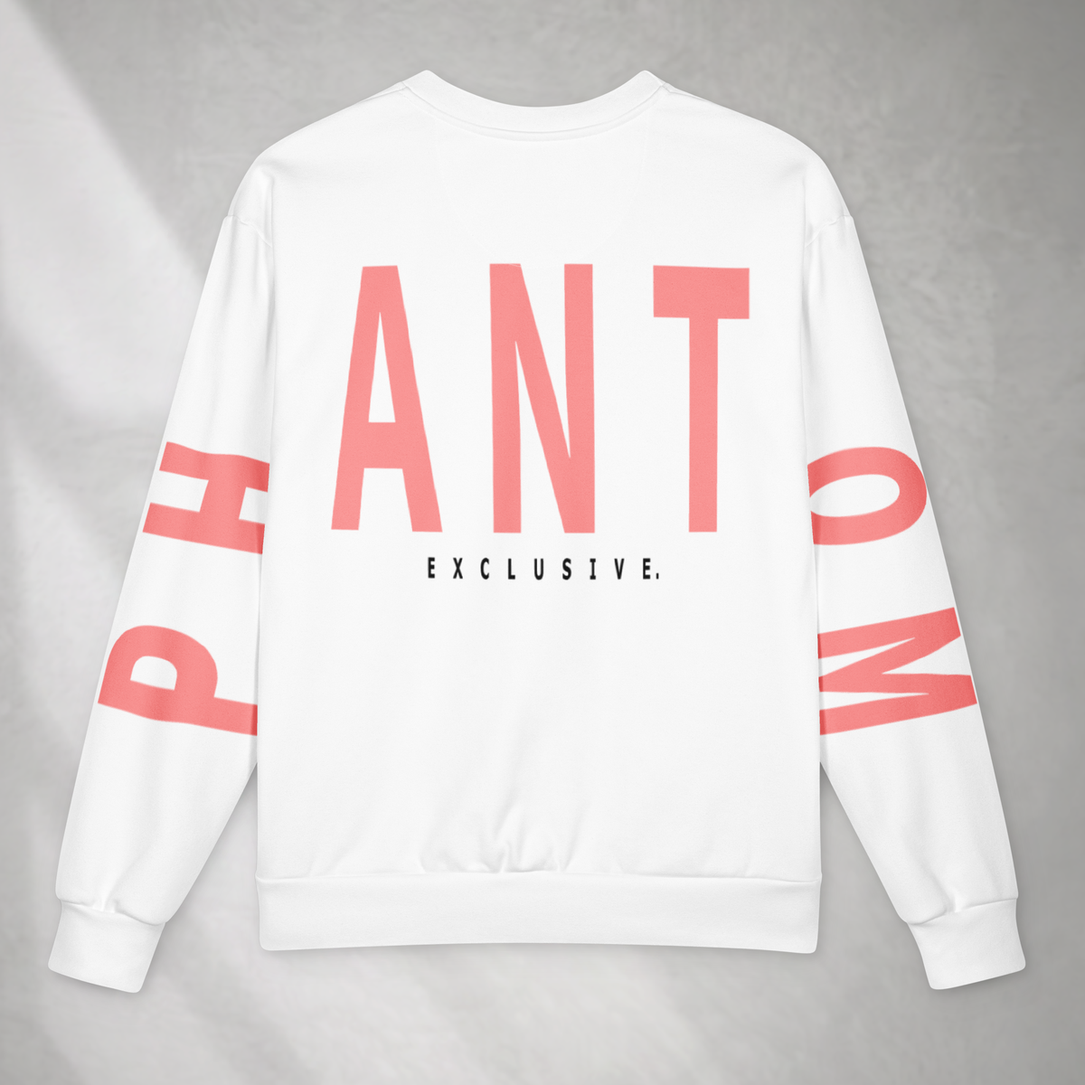 Large Text Oversized Jumper - Pigment Pink