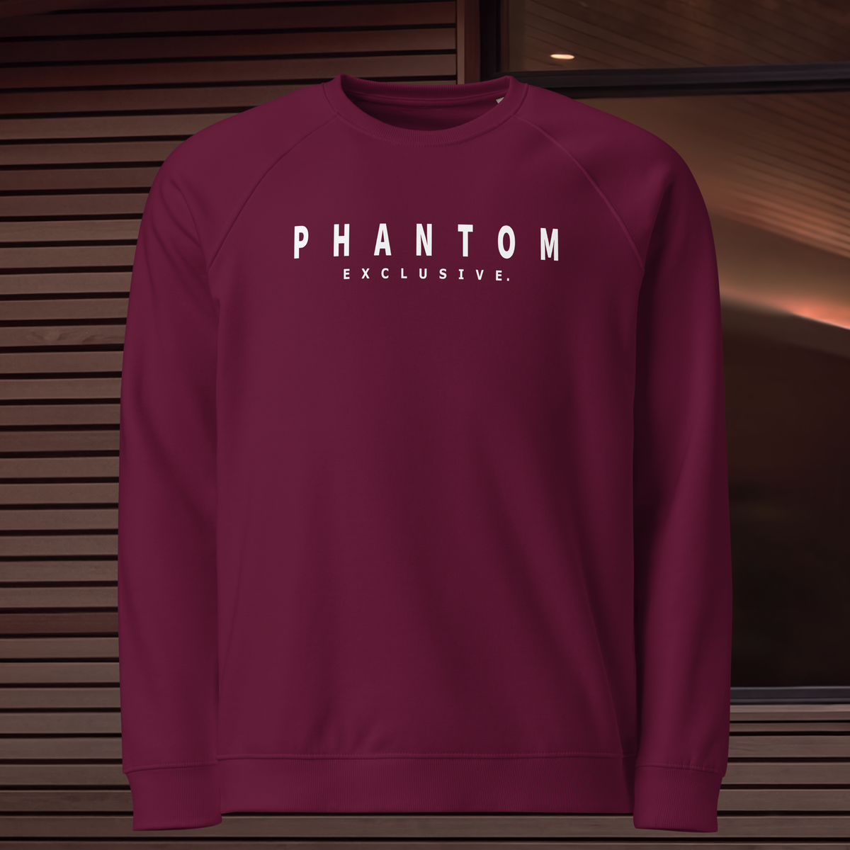 Heavyweight Cotton Blend Jumper - Burgundy
