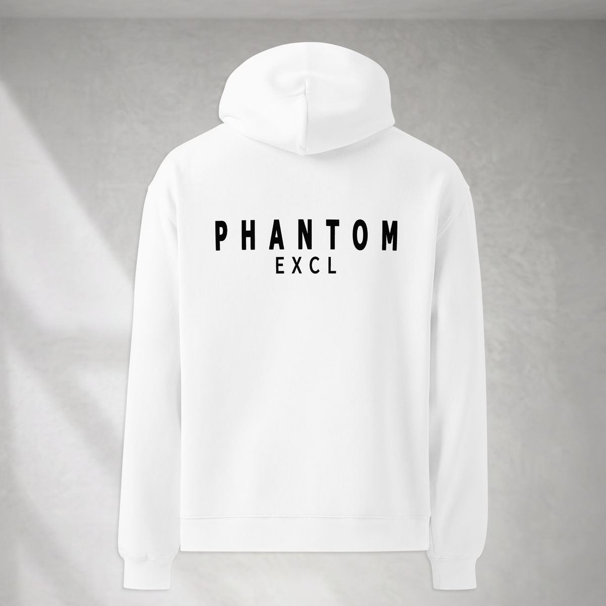 Relaxed Essential Hoodie - White & Black