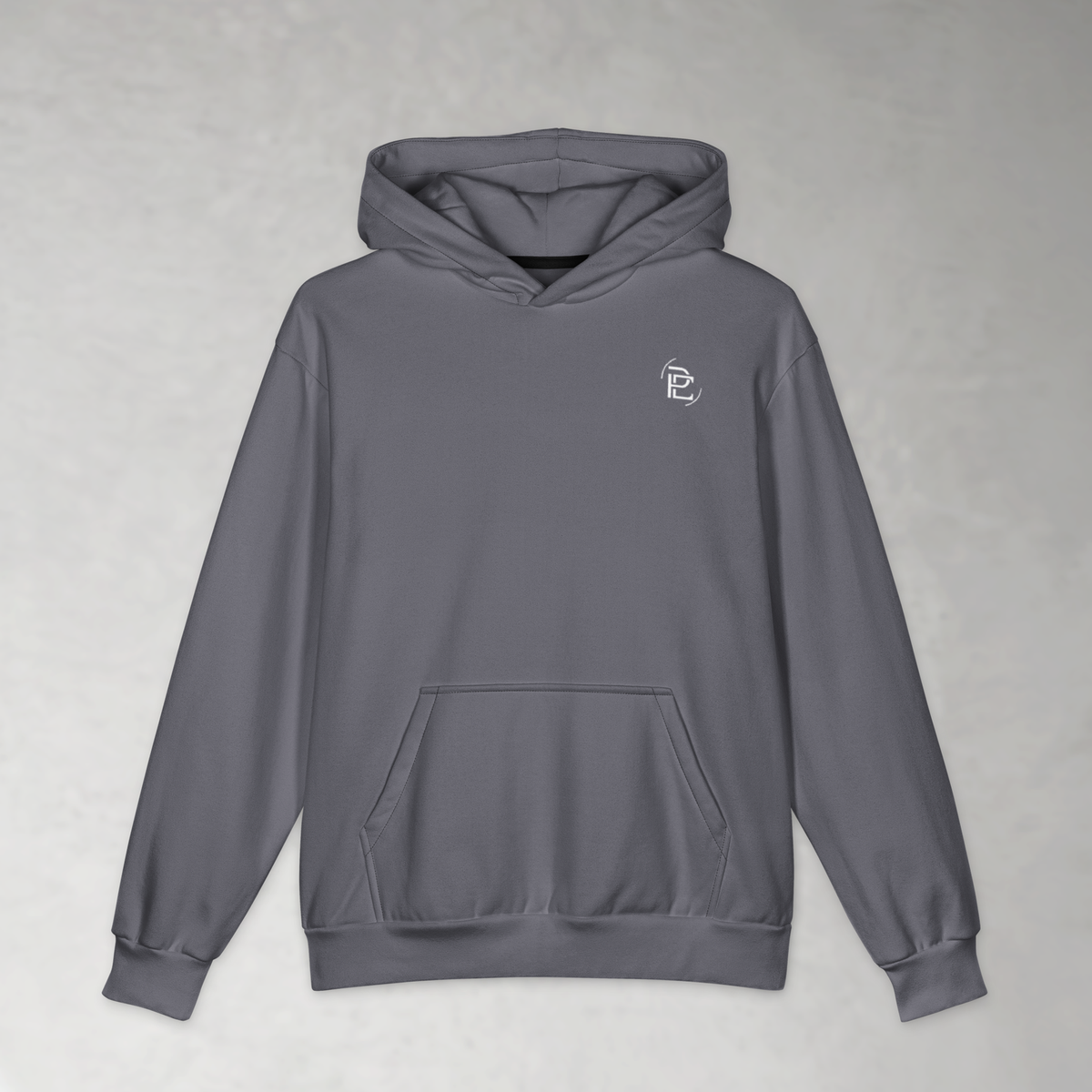 Oversized Cotton Hoodie - Charcoal