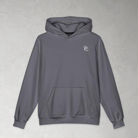 Oversized Cotton Hoodie - Charcoal