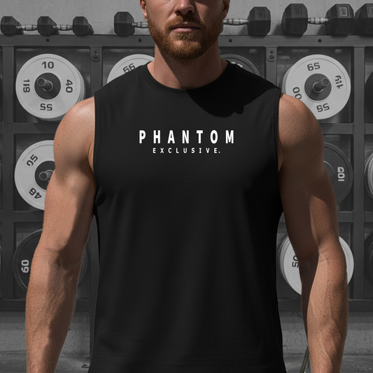 Men's - Premium Muscle Fit Tank Top - Modern Text