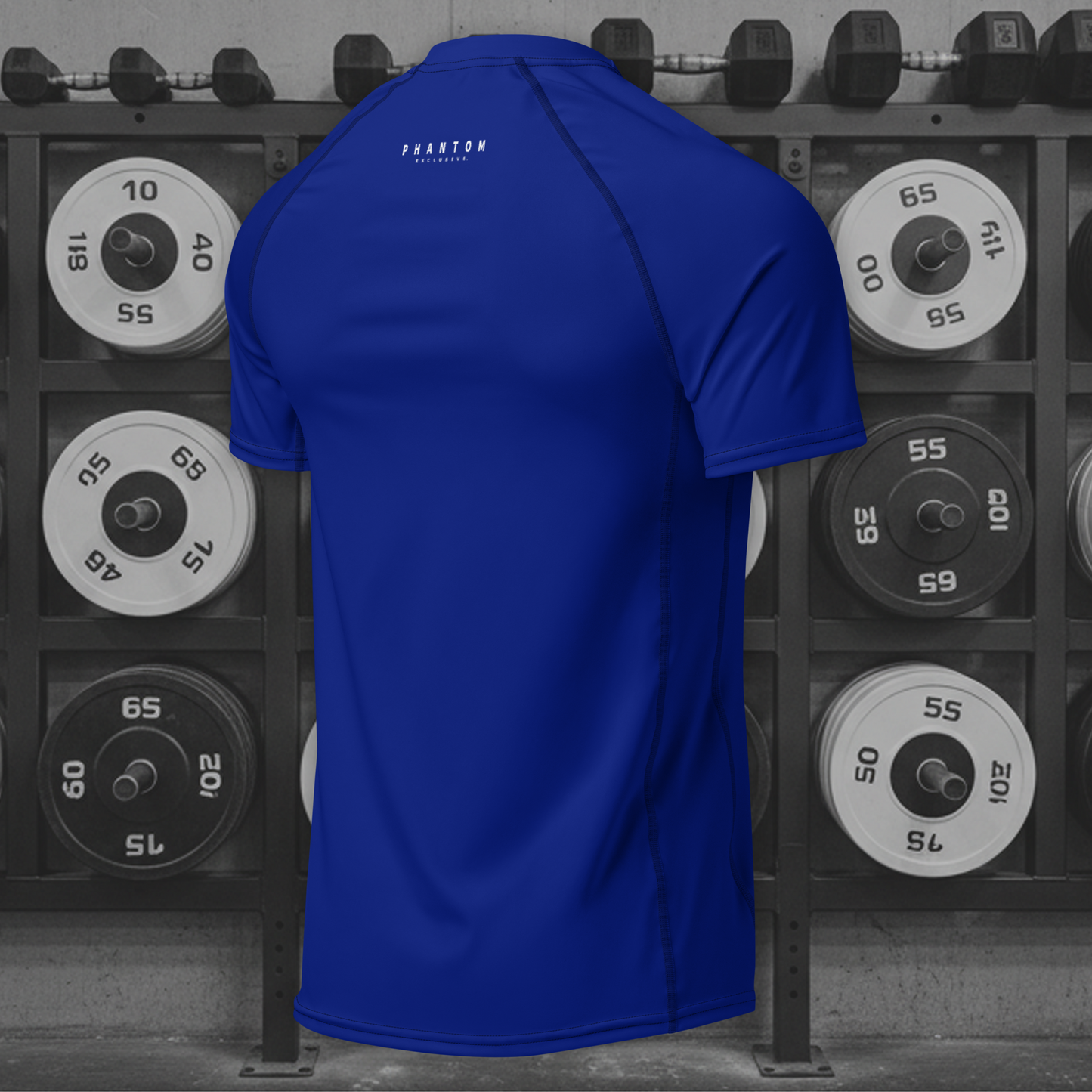 Muscle Fit Gym Top - Acronym Design - Black Text