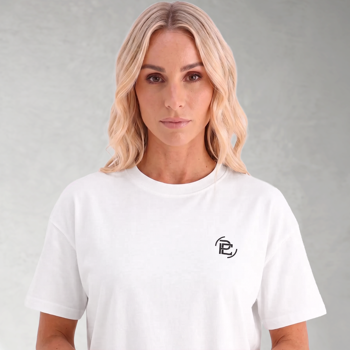 Merged Logo Premium T Shirt - White