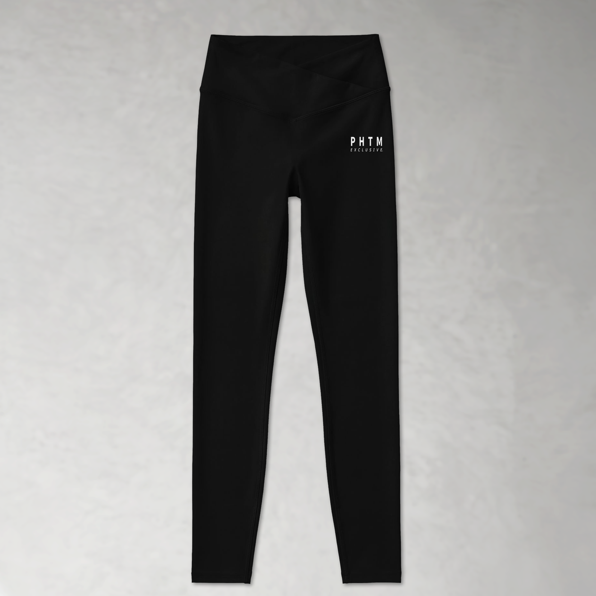 Women’s Cross Waist Seamless Leggings - Black