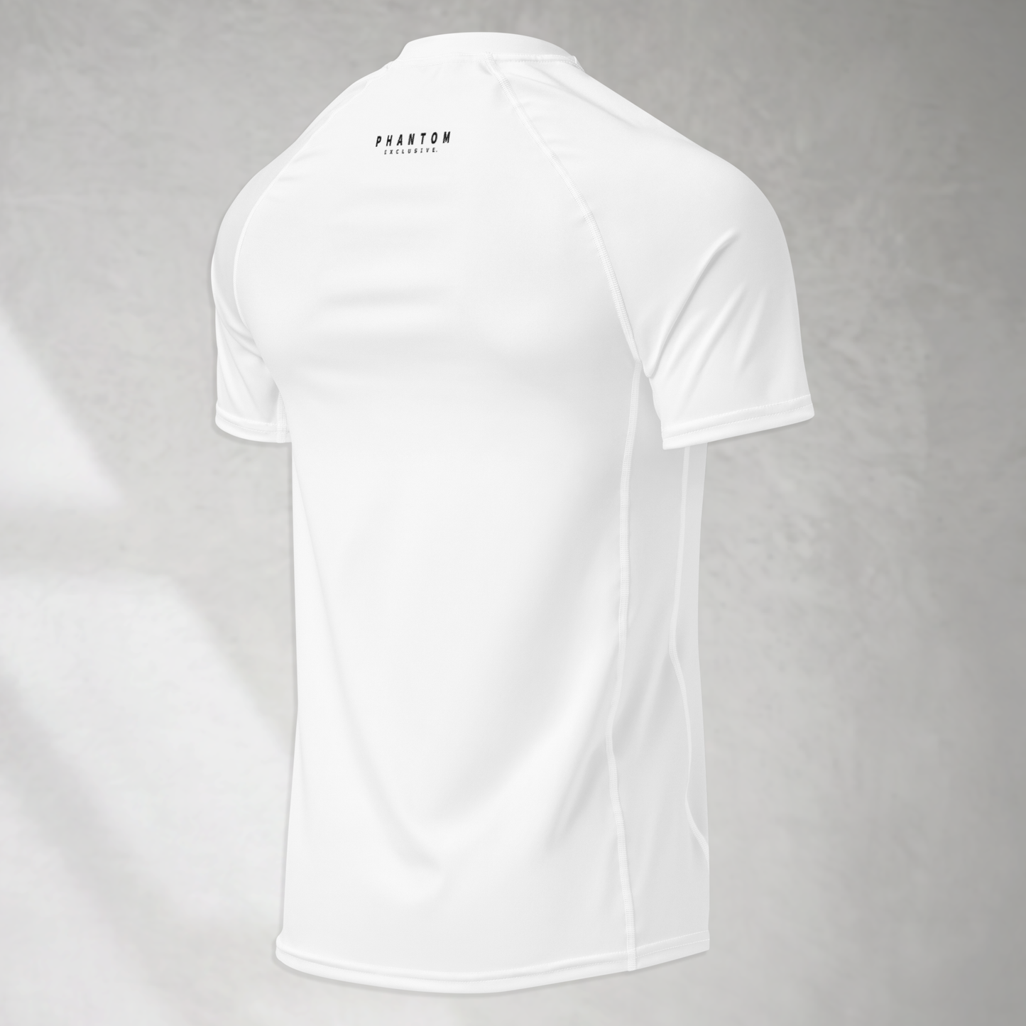 Muscle Fit Gym Top - Acronym Design - Black Text