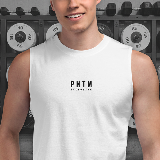 Muscle Fit Tank Top - Embroidery Acronym Design