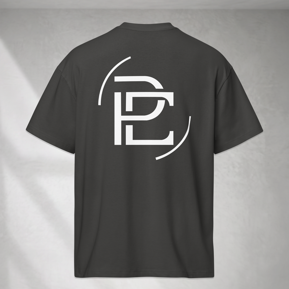 Oversized T Shirt - Merged Logo - Vintage Black