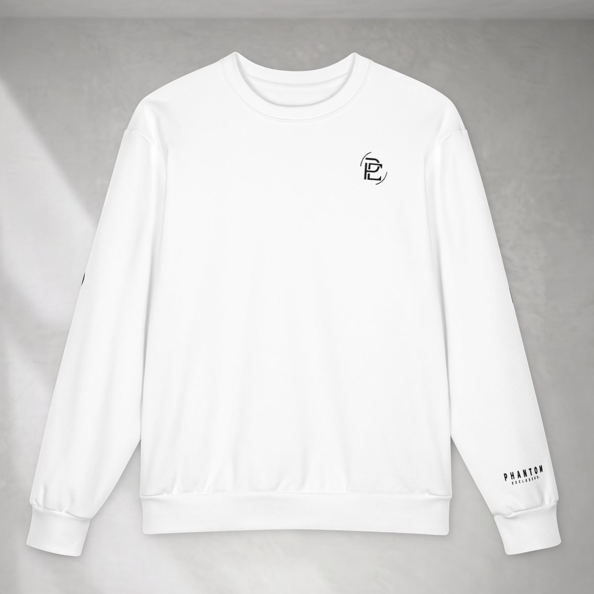 Large Text Oversized Jumper - White