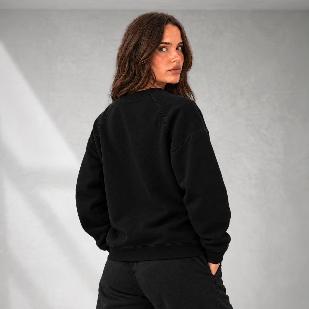Varsity Text Jumper - Black
