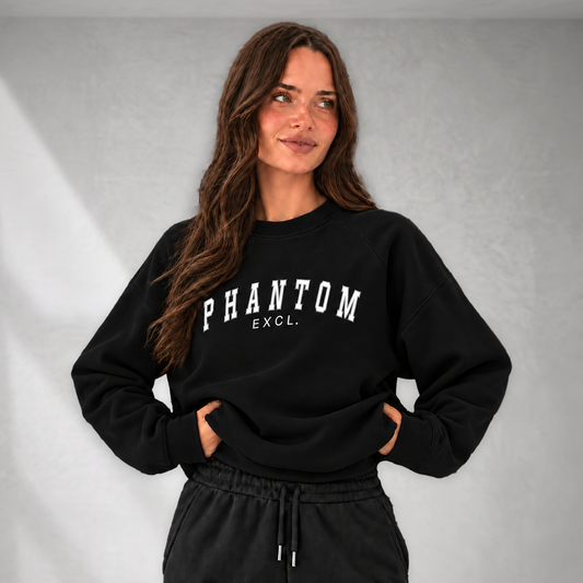 Varsity Text Jumper - Black