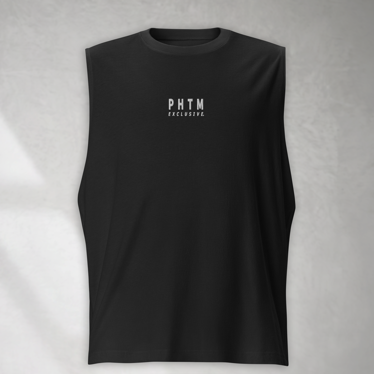Muscle Fit Tank Top - Embroidery Acronym Design