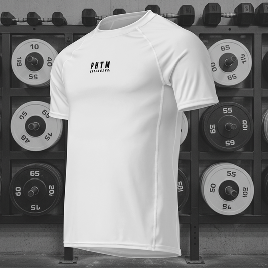 Muscle Fit Gym Top - Acronym Design - Black