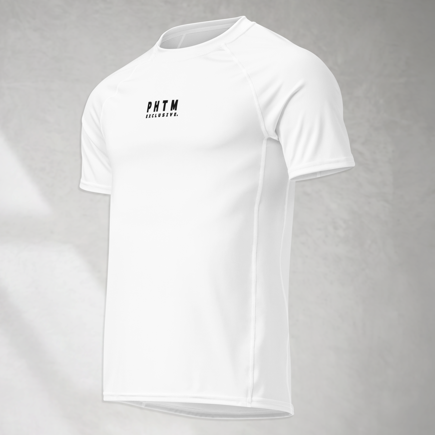 Muscle Fit Gym Top - Acronym Design - Black Text