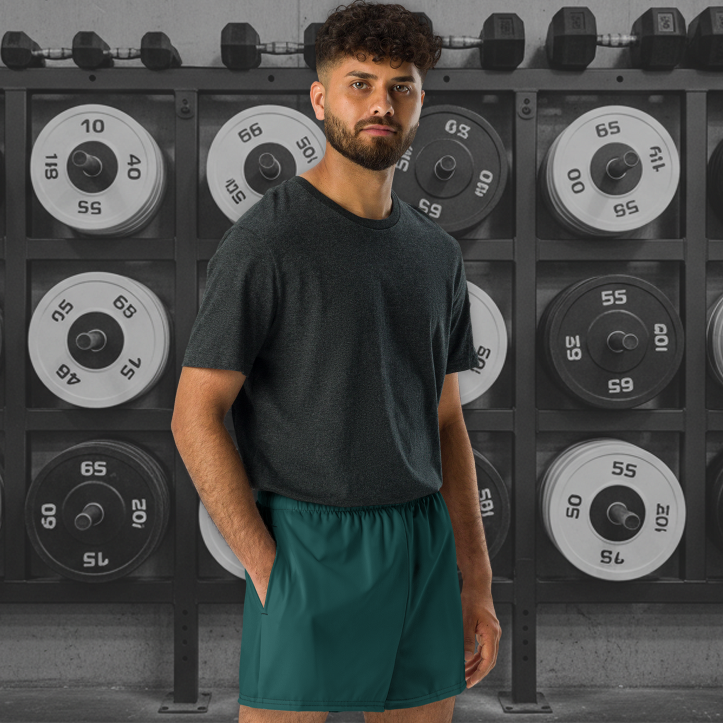Athletic Performance Shorts - Pine Green