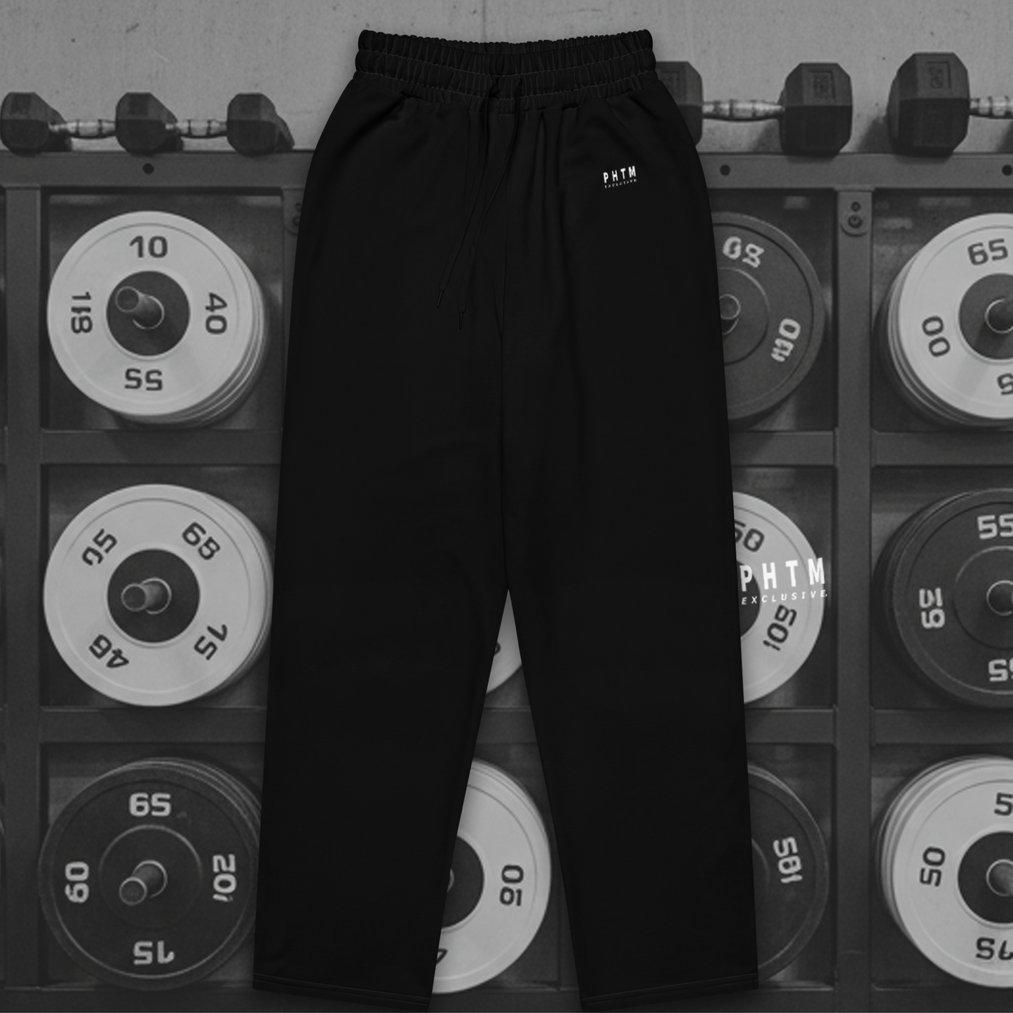 Premium Wide Legged Joggers - Black