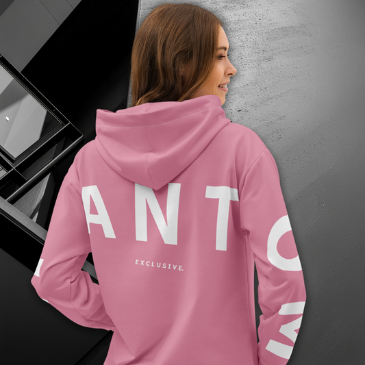 Women's - Premium Cotton Hoodie - Bright Pink