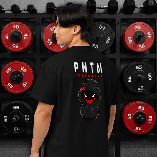 Mens - Oversized Mascot T Shirt - Red & Black