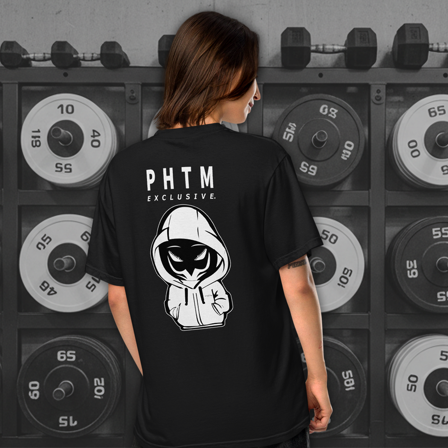 Women's - Mascot Oversized T Shirt - Black & White